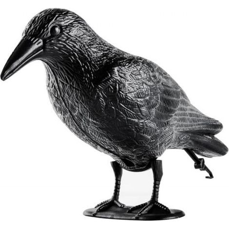 1 Effaroucheur Oiseaux,Corbeau factice,Réaliste en PE,Résistant intempéries,Balcon toit jardin (1/5)