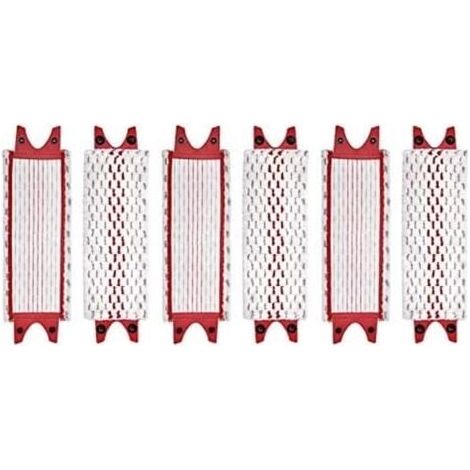 Pack of 6 microfiber replacement pads for Vileda Ultramax mops MUMU