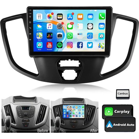Autoradio Android 15 pour Ford Mondeo 2004-2007, Carplay, GPS, navigation, RDS, BT, FM - 2+64G