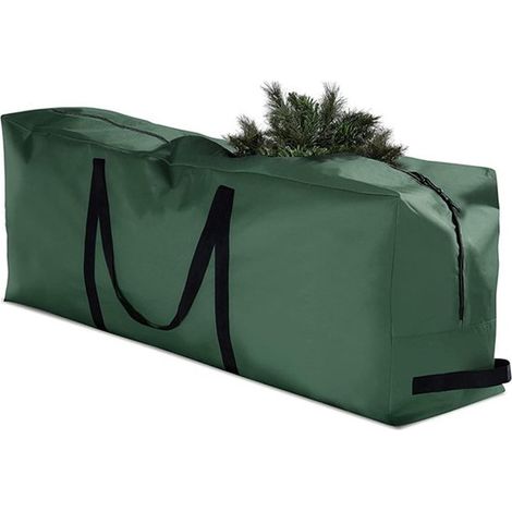 Bolsa de almacenamiento para árbol de Navidad con asas reforzadas - Medidas: 122 x 38 x 51 cm - Verde (1/5)