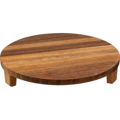 Plat de Présentation en Bois "Acacia" 30cm Marron