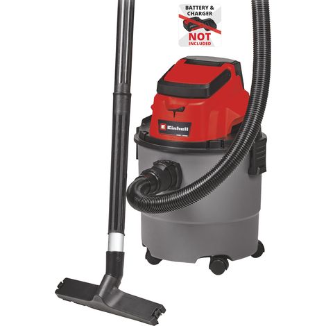 Einhell Akku-Nass-Trockensauger TC-VC 18/15 Li-Solo Power X-Change (Lithium-Ionen, Kunststoffbehälter 15 l, 4 Rollen, inkl. Saugschlauch, div. Filter, ohne Akku u. Ladegerät) (1/5)
