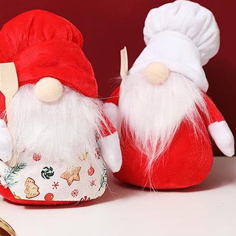 Nain De Noël - Décoration Scandinave En Résine - Figurine De Gnome Pour Étagère Ou Arbre De Noël - 1 Pièce (1/5)