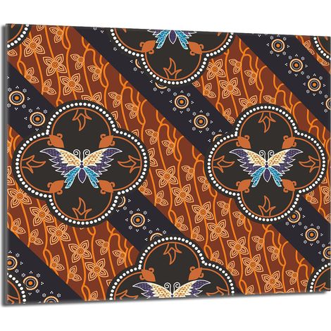 Glasschutzplatte für den Herd 60x52 Butterfly (1/5)