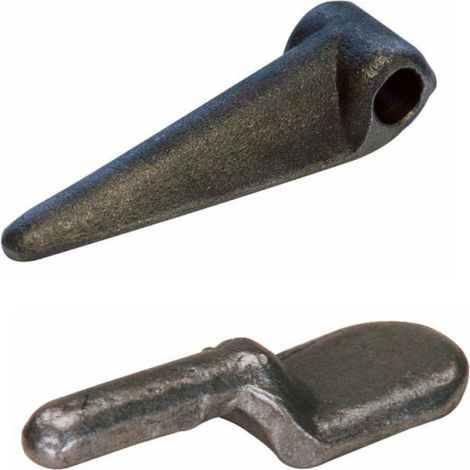 Charnière bombée légère ø 12mm avec pivot ø 11mm (1/3)