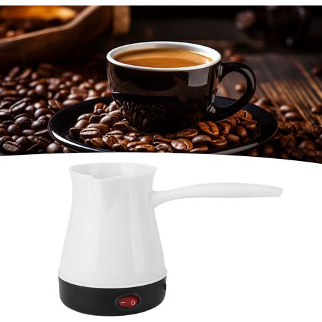Bouilloire Électrique pour Café Turc 300ML Chauffe Rapide et Uniforme Acier Inoxydable CEE 220V - Crème Turquoise pour Vin Jaune Thé (1/5)
