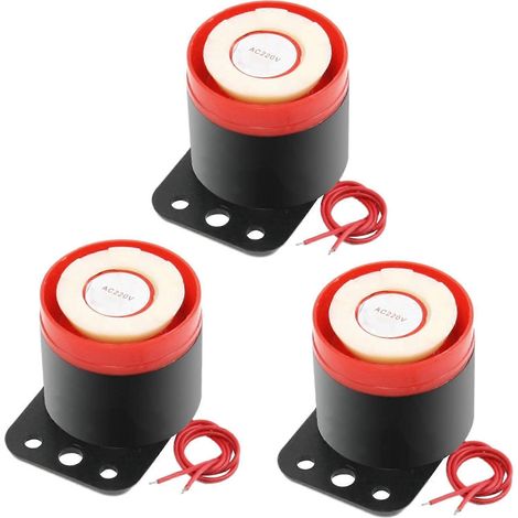 3X BJ - 190 Dezibel 220 VAC Sirene Elektronischer Alarm Ton Vibration Geräusch