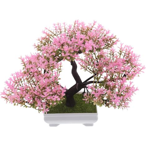 künstliche Bonsai Kirschblüte im tragbaren Topf für die