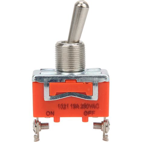 Lot de 10 mini interrupteurs à bascule E TEN1021 AC 250V 15A, marche/arrêt, 2 positions, 2 broches