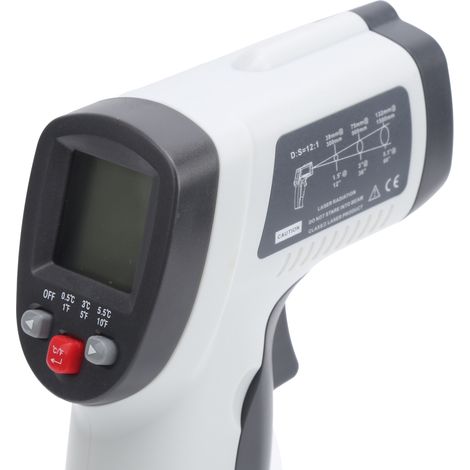 GM550F berührungsloses Industriethermometer -50℃-500℃ mit gelbem LCD-Bildschirm. (1/5)
