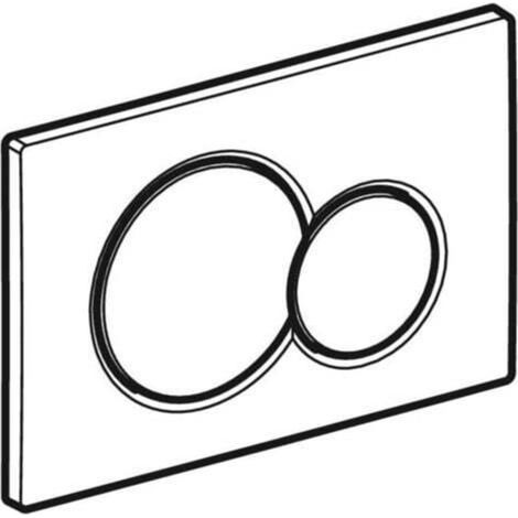 Betätigungsplatte, Ersatzteil für WC-Spülkasten, älteres Modell für Geberit Sigma01 UP320 & 300, Zweimengenspülung, 1 Stück, weiß (1/3)
