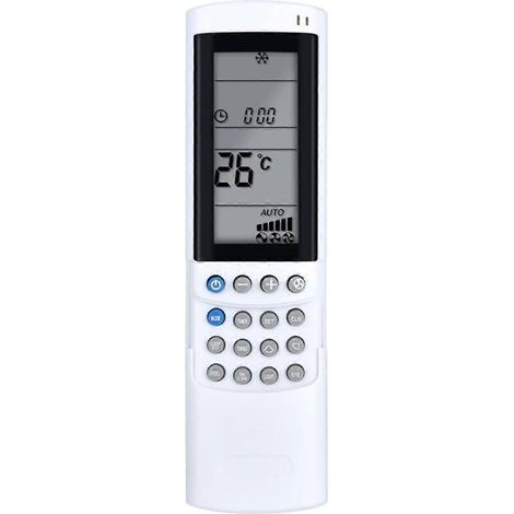 Télécommande RC08C de remplacement pour climatiseur Airwell, compatible avec unités murales et mobiles, contrôle à distance fiable, fonctions mode froid/chaud, ventilation, minuterie, écran LCD, pièce (1/5)