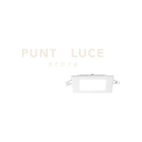 WOMB SQUARE  FARETTO QUADRATO DA INCASSO LED BIANCO 3000K 6W 390LM 12X12CM