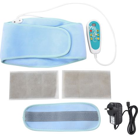 Ceinture chauffante électrique taille, masseur abdominal vibrant moxibustion, ceinture lombaire, prise AU 100‑240V, 100‑240V. (1/5)