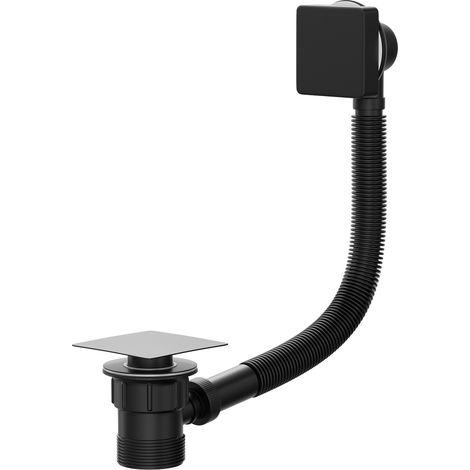 Colore Square Matt Black Easy Clean Sprung Click Clack Bath Waste (1/5)
