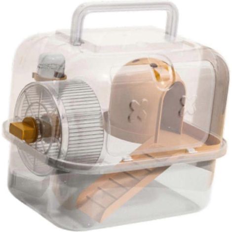 Cage portable pour hamster, sac de transport respirant pour petits animaux, sac pour cage d'extérieur, compatible avec hamsters, écureuils, etc., D (1/5)