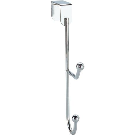 Garderobe mit 2 Köpfen aus Chrom
