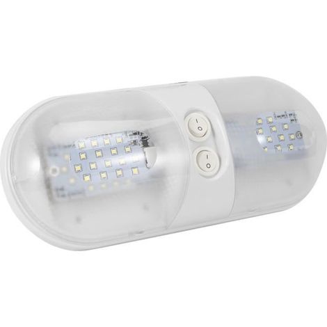 Plafonnier LED pour voiture - KIMISS - Dôme lumière - 800lm - Blanc - Intérieur - Electrique - LED intégrée (1/4)