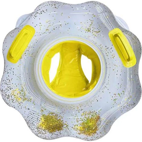 Bouée gonflable pour bébé avec siège de sécurité et poignée, aide à l'apprentissage de la natation en piscine pour les enfants de 6 à 36 mois. (1/5)