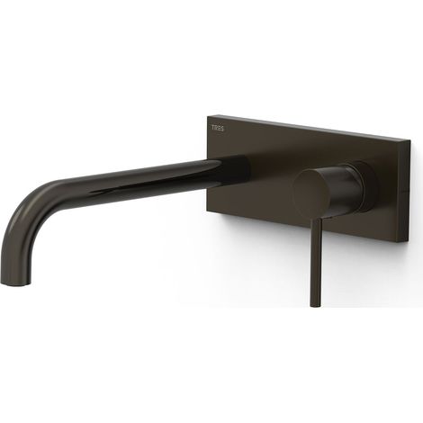 TRES 26230032KMB STUDY Pieza Vista para Cuerpo Empotrado De Lavabo Color Negro Bronce - ref: 26230032KMB
