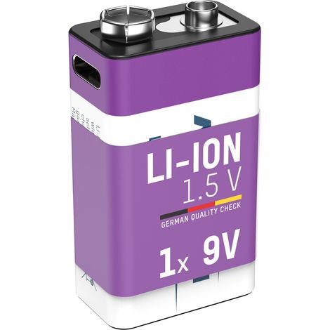 Ansmann Akkuzelle Block, 9V 340 mAh, 1 Stück (1/5)