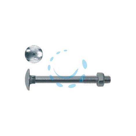 CAVICCHIA ACCIAIO TESTA TONDA CON DADO IN BLISTER - ø mm.6x60 in blister pz.10 (B)