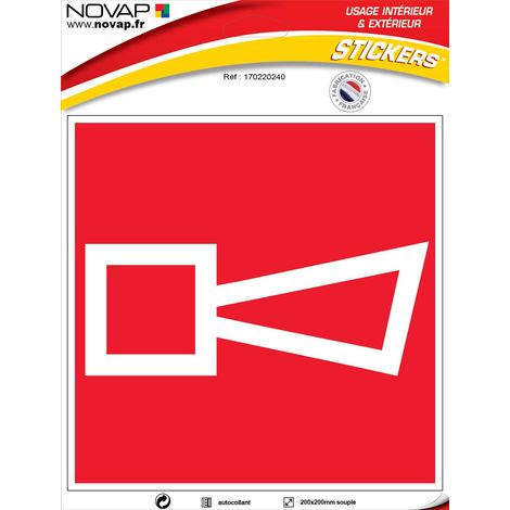 Panneau Avertisseur sonore - Vinyle adhésif 200x200mm - 4032467