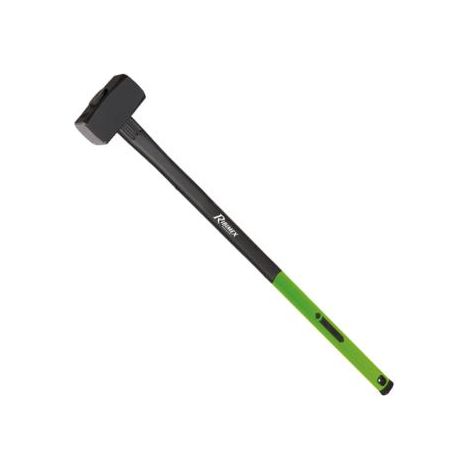 Ribitech – Masse 5kg avec manche tri-matière 91cm – Confort d'utilisation optimal – Pour travaux de jardinage et bricolage – Couleur jaune visible (1/5)