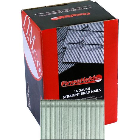 TIMco FirmaHold Straight 16g x 45mm Galv Brad Nail No Gas Qty 2000