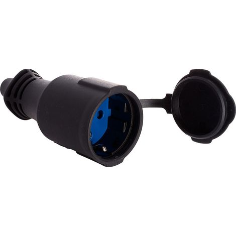 Base De Caucho 16A 250V IP44 4,8mm Negra Solera (1/2)