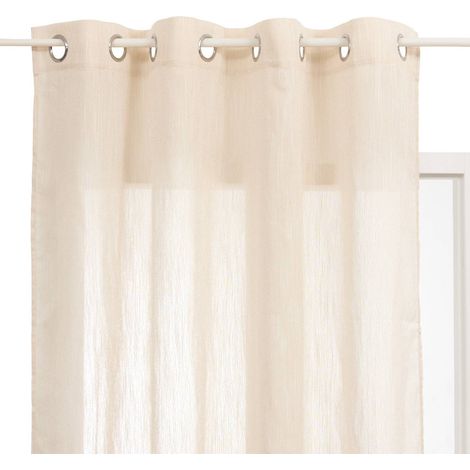 Tenda trasparente teor 140x240 cm beige - Atmosphera créateur d'intérieur (1/4)