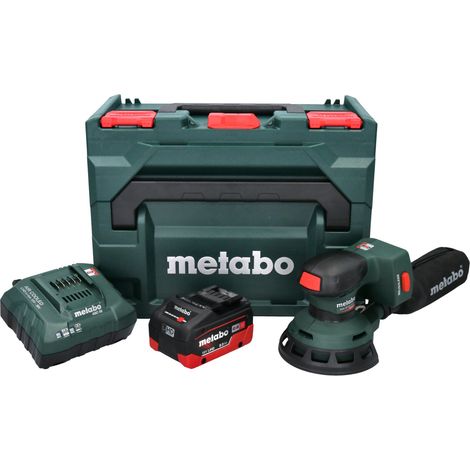 Metabo SXA 18 LTX 125 BL levigatrice rotorbitale a batteria 18 V 125 mm brushless + 1x batteria ricaricabile 8,0 Ah + caricatore + metaBOX (1/5)
