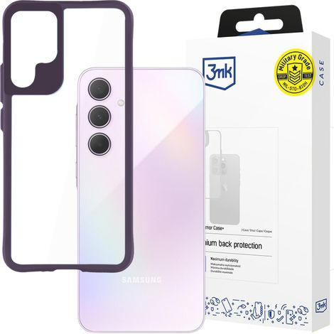 Samsung Galaxy A35 5G - Funda 3mk Satin Armor + Morado