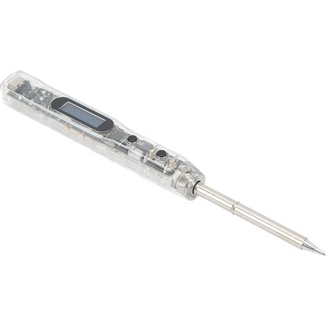 Digitaler Lötkolben mit Ersatzspitze, Miniatur-Elektrowerkzeug mit einstellbarer Temperatur, LED-Anzeige, optimale Präzision (1/5)
