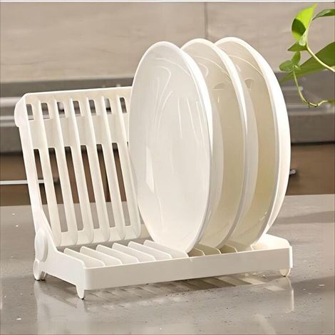 Scolapiatti, scolapiatti piccolo per armadietto, scolapiatti per piano di lavoro, scolapiatti per piccoli spazi, scolapiatti da cucina (1/4)