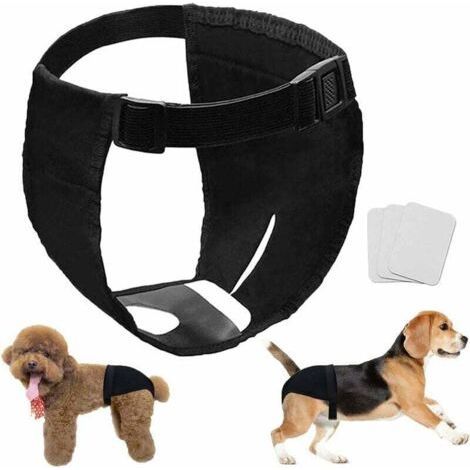2pcs Diapers for Female Dogs (XL), Breathable Diapers for Dogs, Physiological Periods Panties for Female Dogs with 3 Sanitary Pads, Nappy for Female Dogs, M to XL Suitable for All Dogs (1/4)