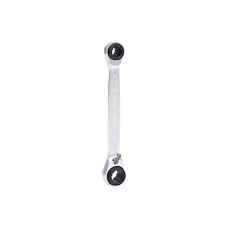 KS Tools Llave de carraca doble 4 en 1 robusta plateada (1/5)