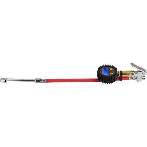 CFTGIW Pompe à Pneu de Ligne D'air de Gonfleur de Pneu avec Testeur de Manomètre Numérique Universel pour Voiture 3 200 PSI Haute Précision à ± 1 PSI. (1/5)