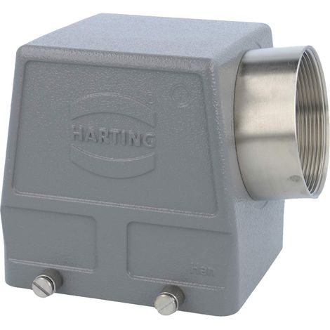 HARTING Han 32B Capot haut, 1xPG42 sortie de câble latérale, pour 2 étrier (sur la partie inférieure) Presse-étoupe PG42 Plage de serrage 28,0 mm - 38,0 mm - 1 Stück (1/3)