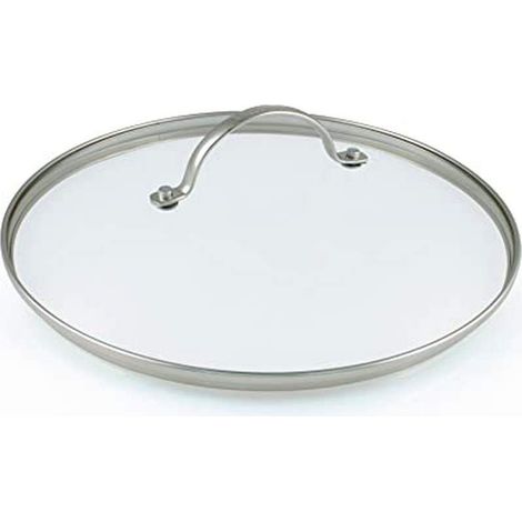 Couvercle en Verre de 20 cm avec Poignée en Inox (1/5)