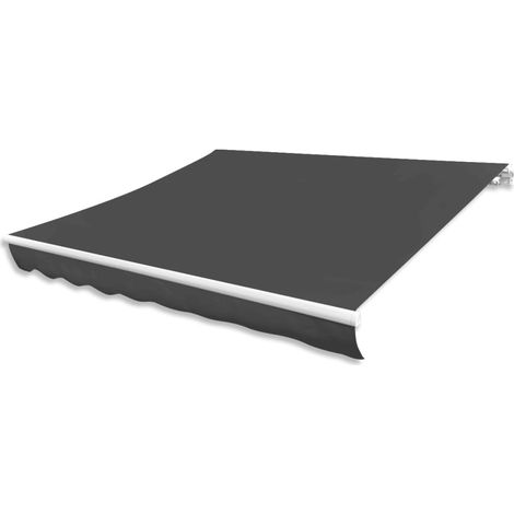 Toile d'auvent Style Moderne - Recouvrement de remplacement - Anthracite 500x300 cm Chic-125825 (1/5)