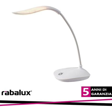 Lampada da scrivania LED USB bianca 4000K 2W Bedi Rabalux