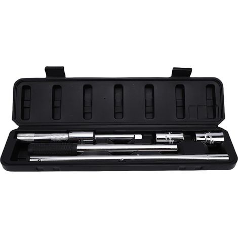 Extended 4-Way Nut Wrench, Heavy-Duty Wheel Nut Removal Tool with Storage Box, Suitable for Car Wheel Maintenance (1/5)