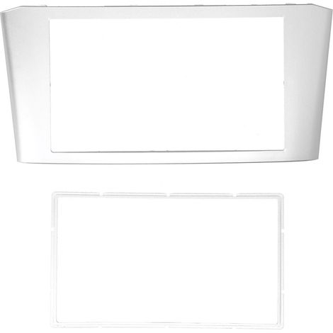 2 Din Autoradio Stéréo Cadre Tableau de Bord Audio DVD Support Argent Compatible Toyota Avensis 2002-2008 (1/5)