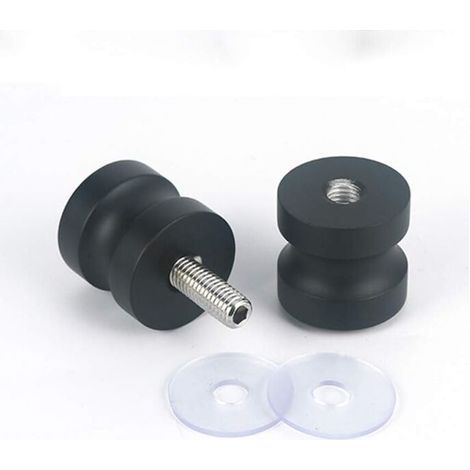 Glass shower door handle, solid aluminum bathroom handle, round back-to-back handle (1/4)