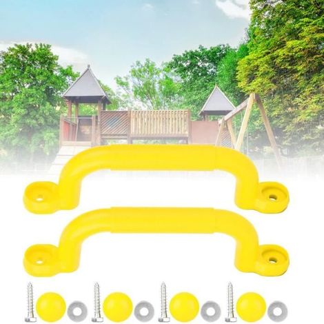 Accessoires de jouets de balançoire - Poignée en plastique - Durable - Facile à installer - Pour enfants (1/4)