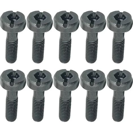 Lot de 10 vis 503217321 pour outils de jardin motorisés modèles 340, 345, 350, 440, 445, 450, 460 et 461. Accessoires durables pour la réparation et l'installation d'outils métalliques. (1/4)