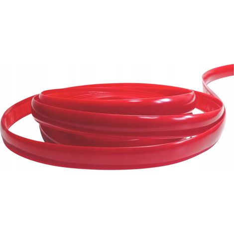 Dekorativer PVC-Streifen, rot matt, 21 mm, selbstklebend, flexibel