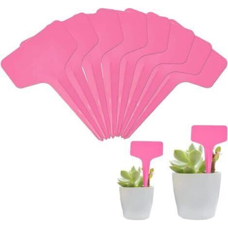 Etiquette Potager de Type T,50 Pièces Plantes Type T Plastique Etiquette,Etiquettes Plantes,Etiquette Semis,Imperméables étiquettes,pour Jardin Plantes en Pot Accessoires À Effet De Serre H185 (1/5)
