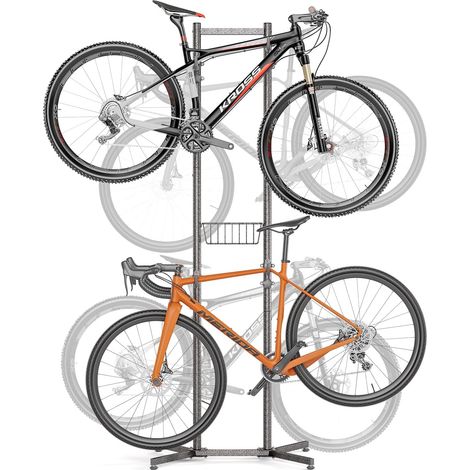 Support de vélo pour 2/4 vélos - Charge maximale : 50 kg - Support de vélo pour l'intérieur et Le Garage - Rangement en Plein air (1/5)